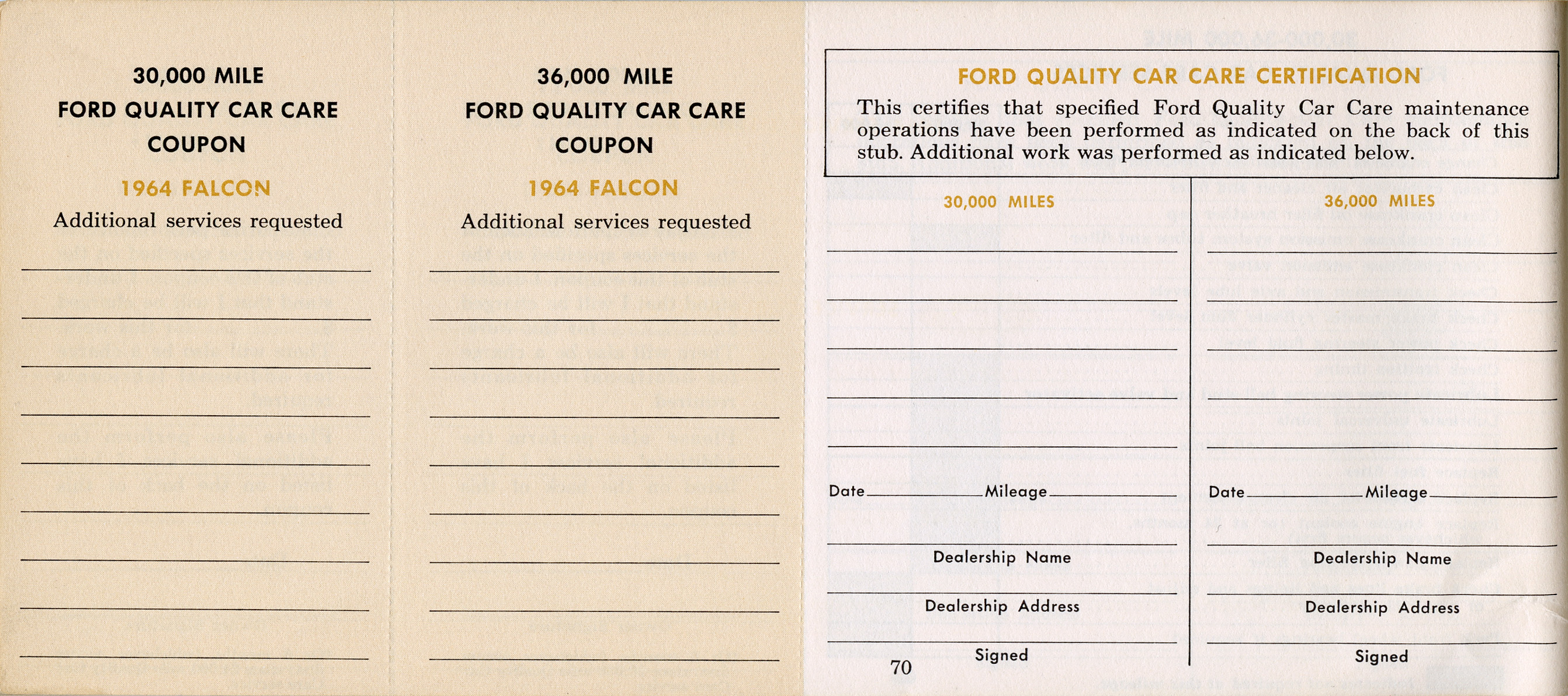 1964 Ford Falcon Owners Manual Page 11